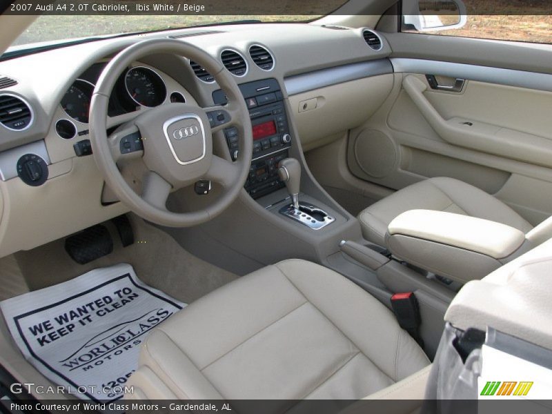 Ibis White / Beige 2007 Audi A4 2.0T Cabriolet