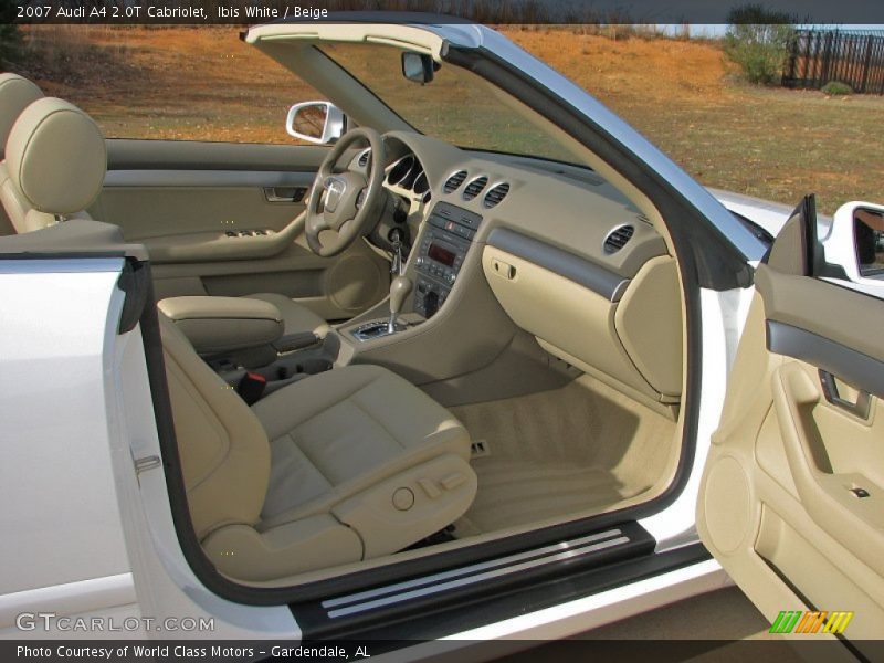 Ibis White / Beige 2007 Audi A4 2.0T Cabriolet