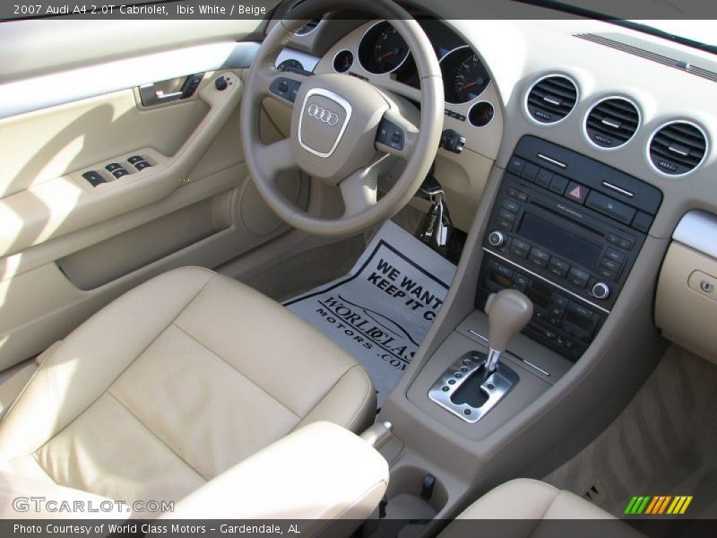Ibis White / Beige 2007 Audi A4 2.0T Cabriolet