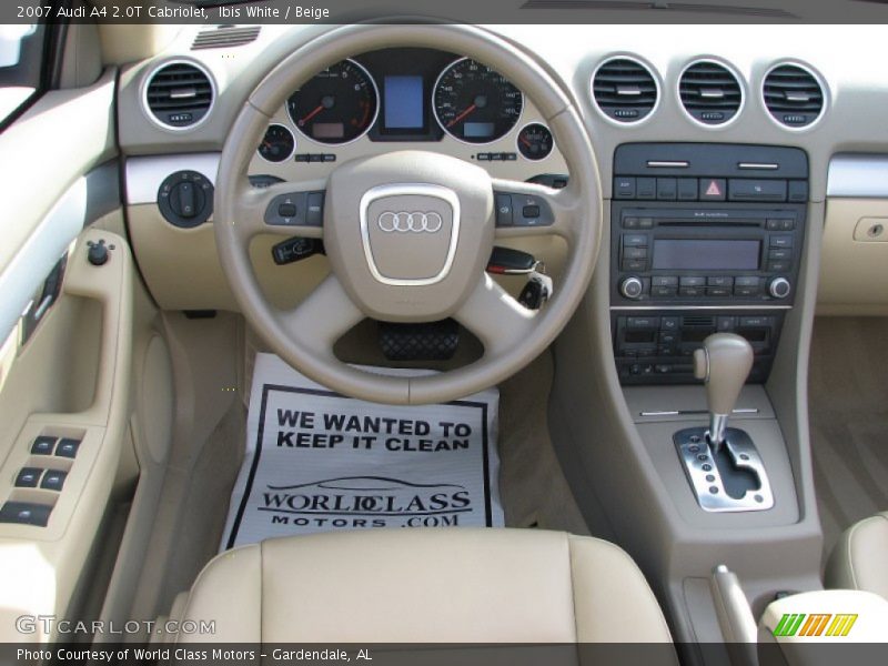 Ibis White / Beige 2007 Audi A4 2.0T Cabriolet