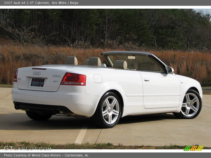 Ibis White / Beige 2007 Audi A4 2.0T Cabriolet