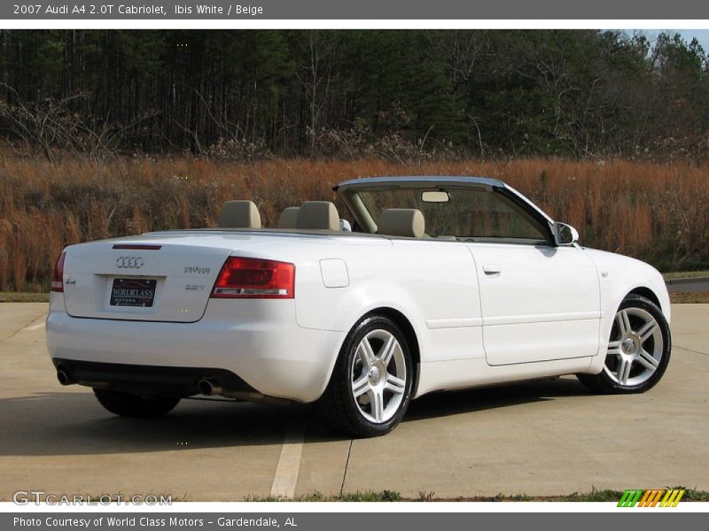 Ibis White / Beige 2007 Audi A4 2.0T Cabriolet