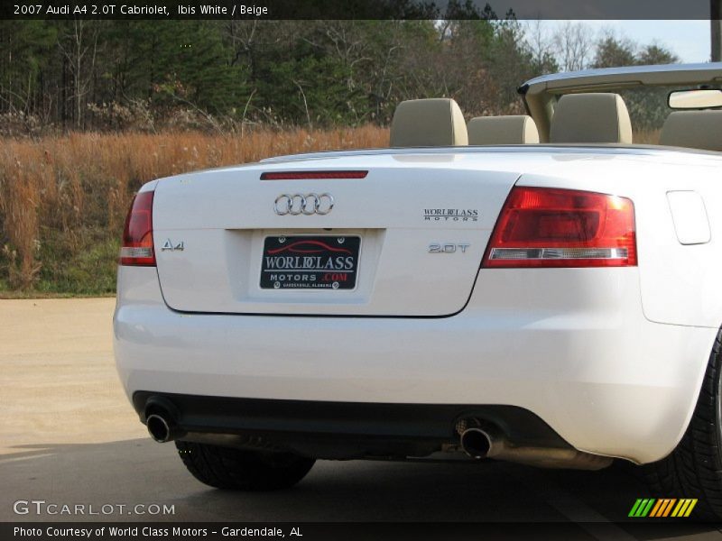Ibis White / Beige 2007 Audi A4 2.0T Cabriolet