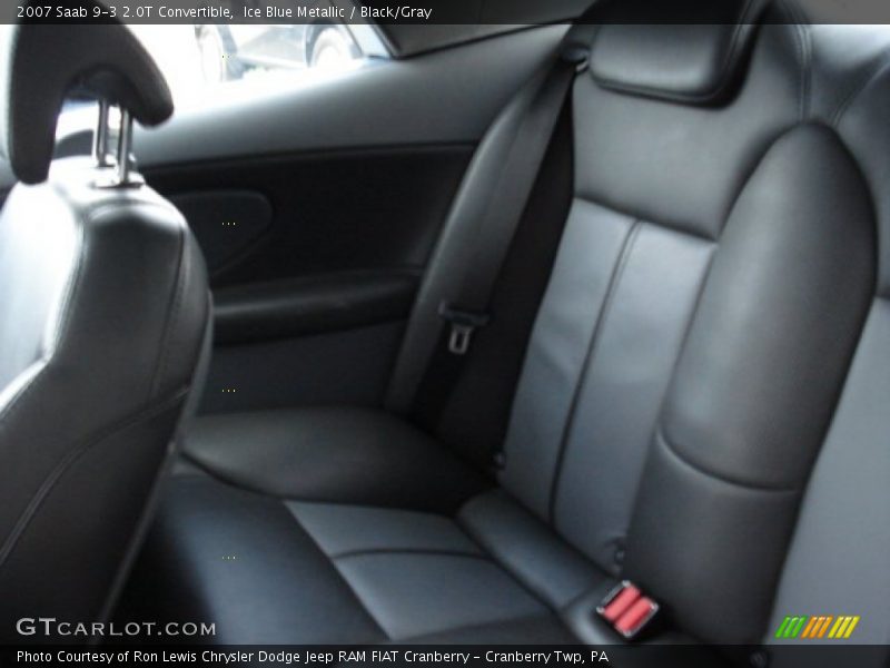 Ice Blue Metallic / Black/Gray 2007 Saab 9-3 2.0T Convertible