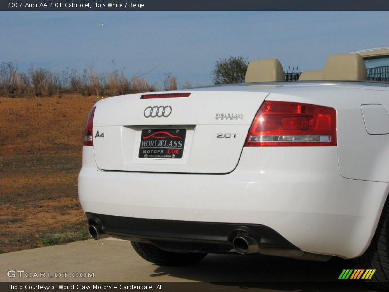 Ibis White / Beige 2007 Audi A4 2.0T Cabriolet