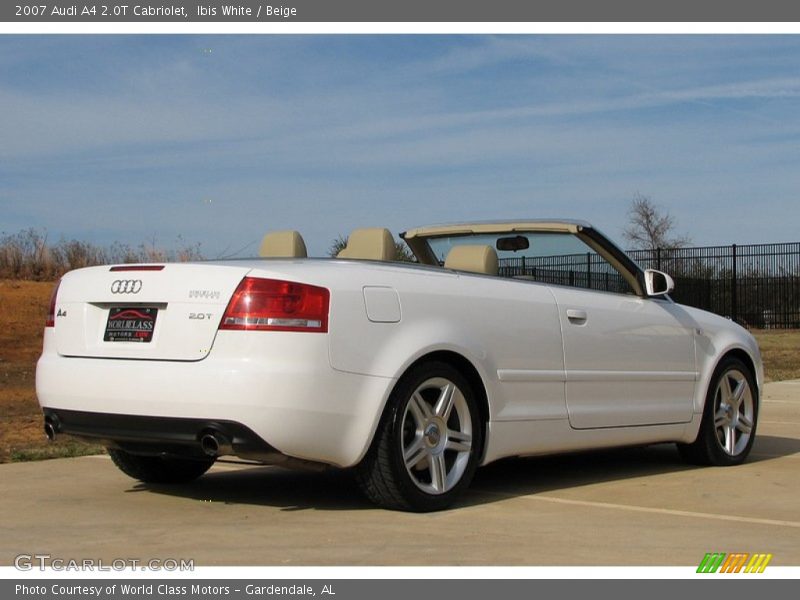 Ibis White / Beige 2007 Audi A4 2.0T Cabriolet