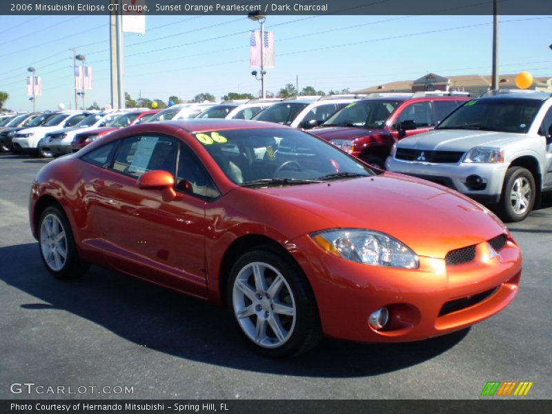 Sunset Orange Pearlescent / Dark Charcoal 2006 Mitsubishi Eclipse GT Coupe