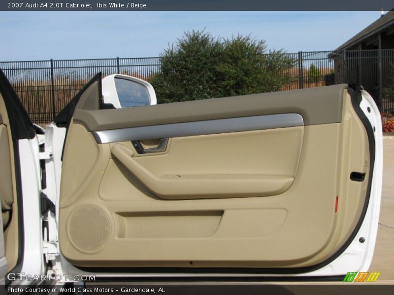 Ibis White / Beige 2007 Audi A4 2.0T Cabriolet