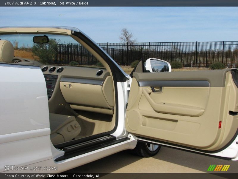 Ibis White / Beige 2007 Audi A4 2.0T Cabriolet