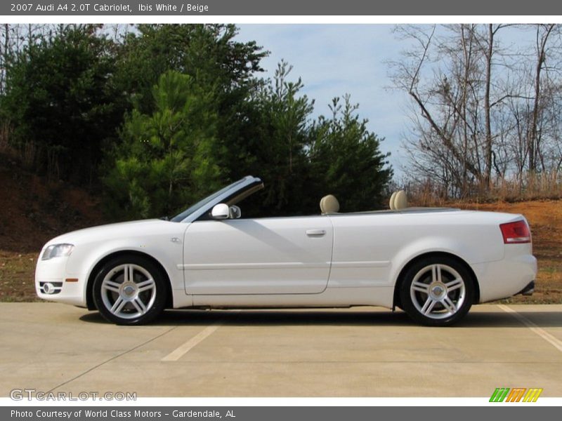 Ibis White / Beige 2007 Audi A4 2.0T Cabriolet