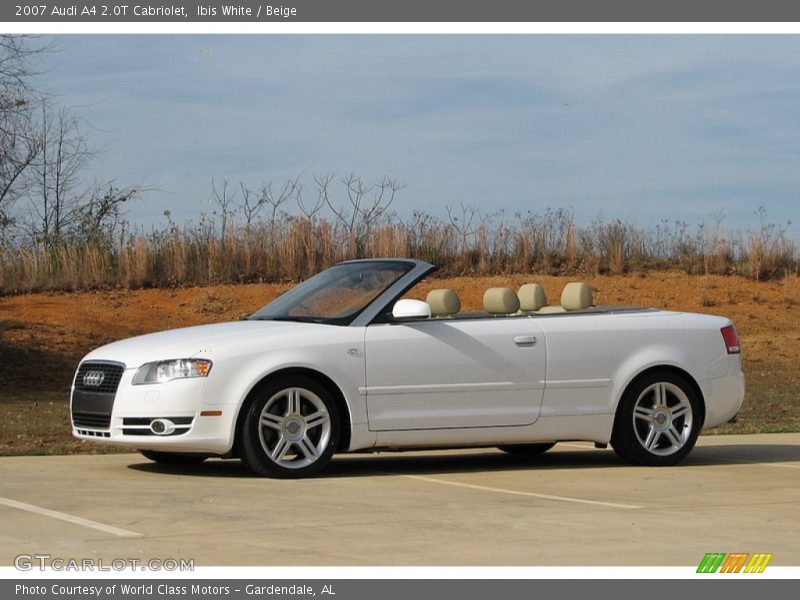 Ibis White / Beige 2007 Audi A4 2.0T Cabriolet