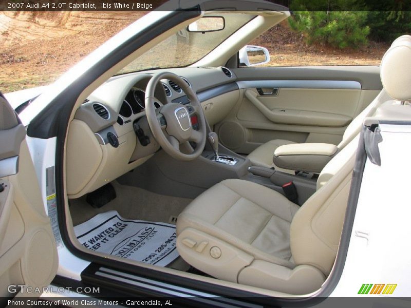 Ibis White / Beige 2007 Audi A4 2.0T Cabriolet