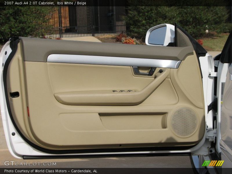 Ibis White / Beige 2007 Audi A4 2.0T Cabriolet
