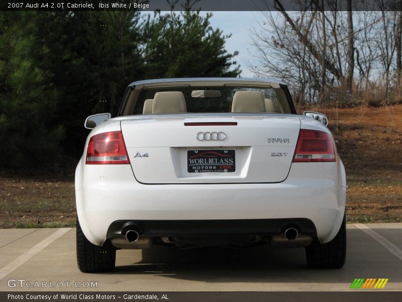 Ibis White / Beige 2007 Audi A4 2.0T Cabriolet