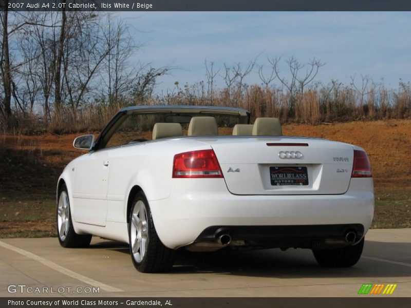 Ibis White / Beige 2007 Audi A4 2.0T Cabriolet