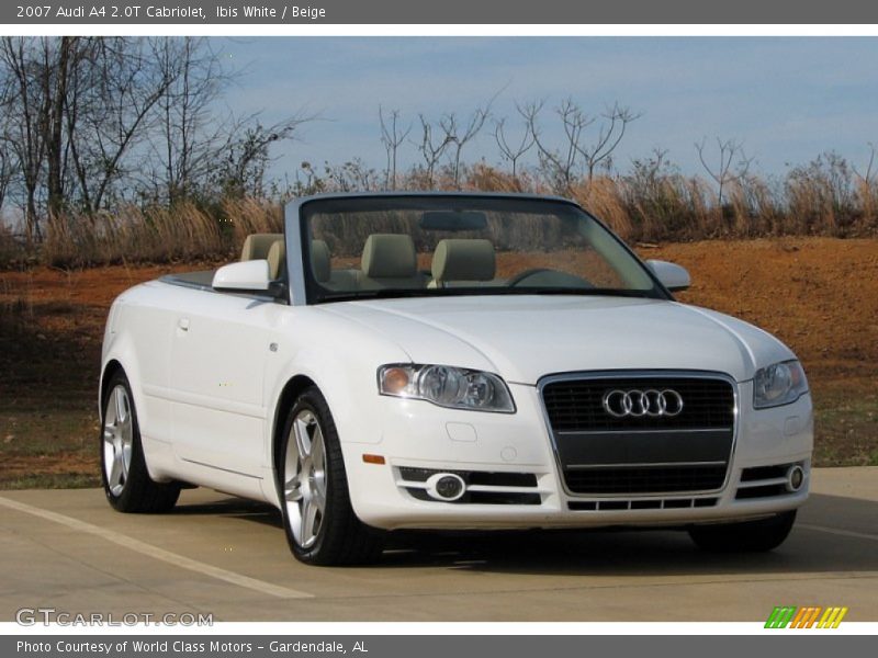 Ibis White / Beige 2007 Audi A4 2.0T Cabriolet