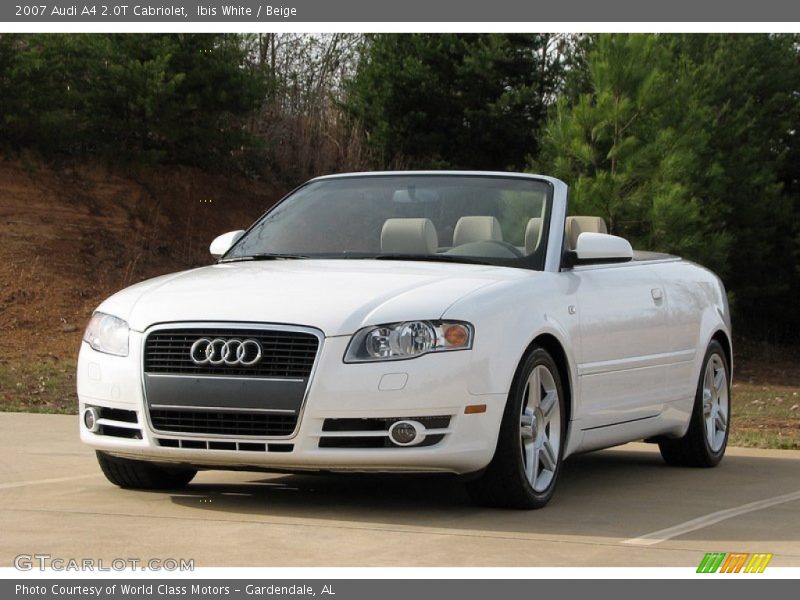 Ibis White / Beige 2007 Audi A4 2.0T Cabriolet