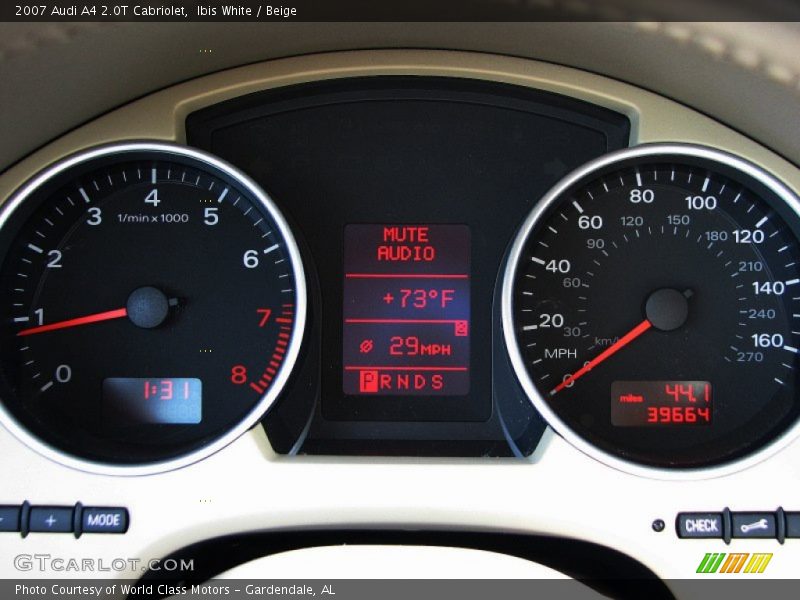 Ibis White / Beige 2007 Audi A4 2.0T Cabriolet