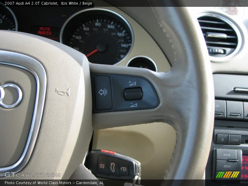 Ibis White / Beige 2007 Audi A4 2.0T Cabriolet