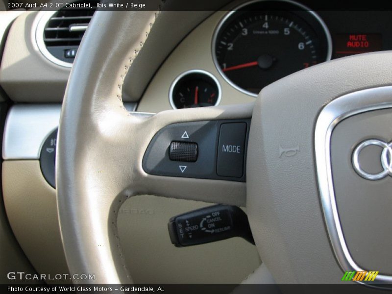 Ibis White / Beige 2007 Audi A4 2.0T Cabriolet