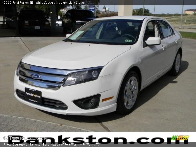 White Suede / Medium Light Stone 2010 Ford Fusion SE