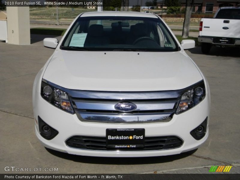 White Suede / Medium Light Stone 2010 Ford Fusion SE