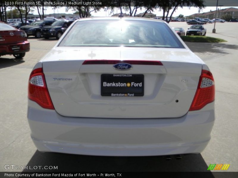 White Suede / Medium Light Stone 2010 Ford Fusion SE