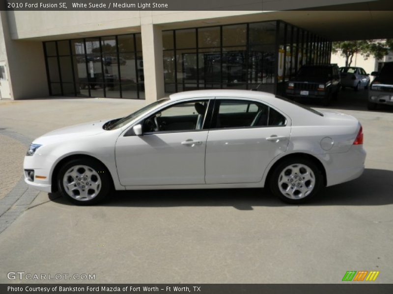White Suede / Medium Light Stone 2010 Ford Fusion SE