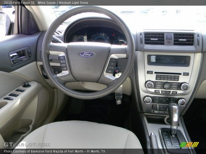 White Suede / Medium Light Stone 2010 Ford Fusion SE