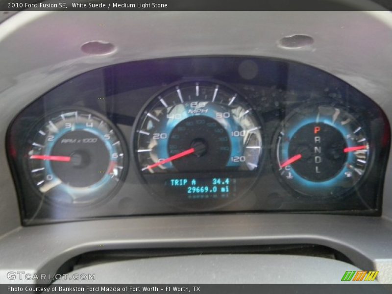 White Suede / Medium Light Stone 2010 Ford Fusion SE