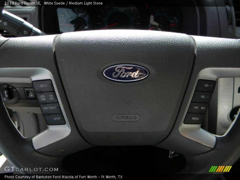 White Suede / Medium Light Stone 2010 Ford Fusion SE