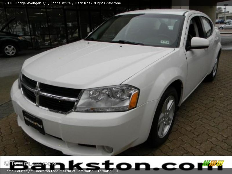 Stone White / Dark Khaki/Light Graystone 2010 Dodge Avenger R/T