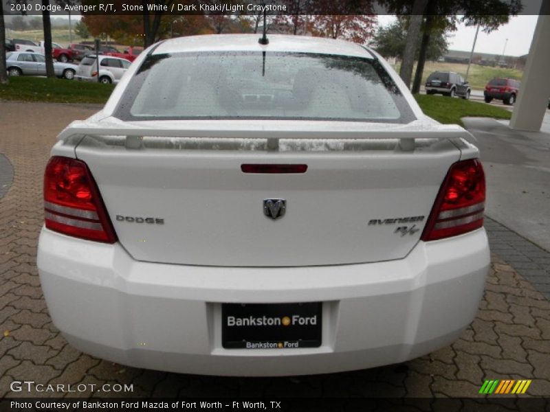 Stone White / Dark Khaki/Light Graystone 2010 Dodge Avenger R/T