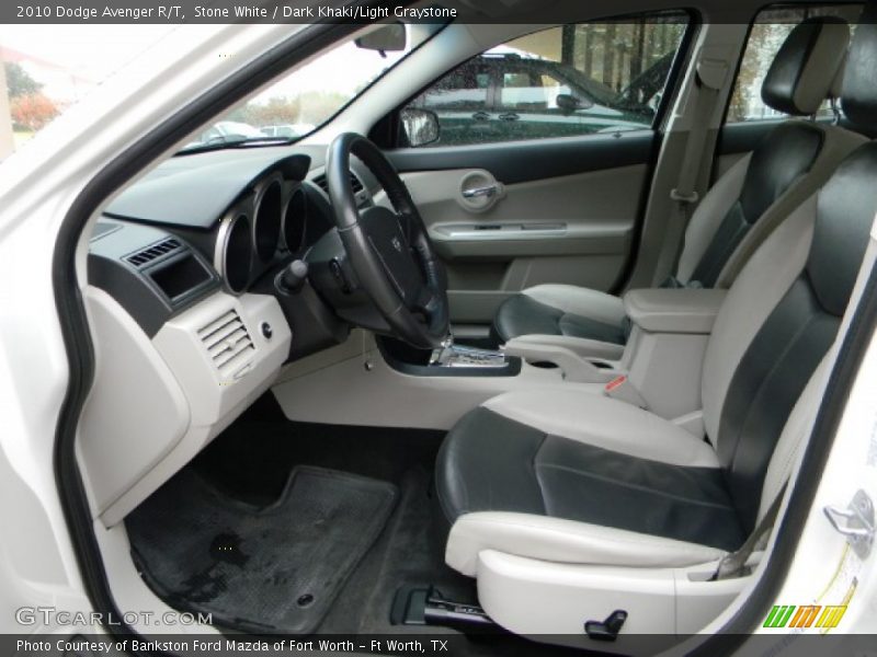 Stone White / Dark Khaki/Light Graystone 2010 Dodge Avenger R/T