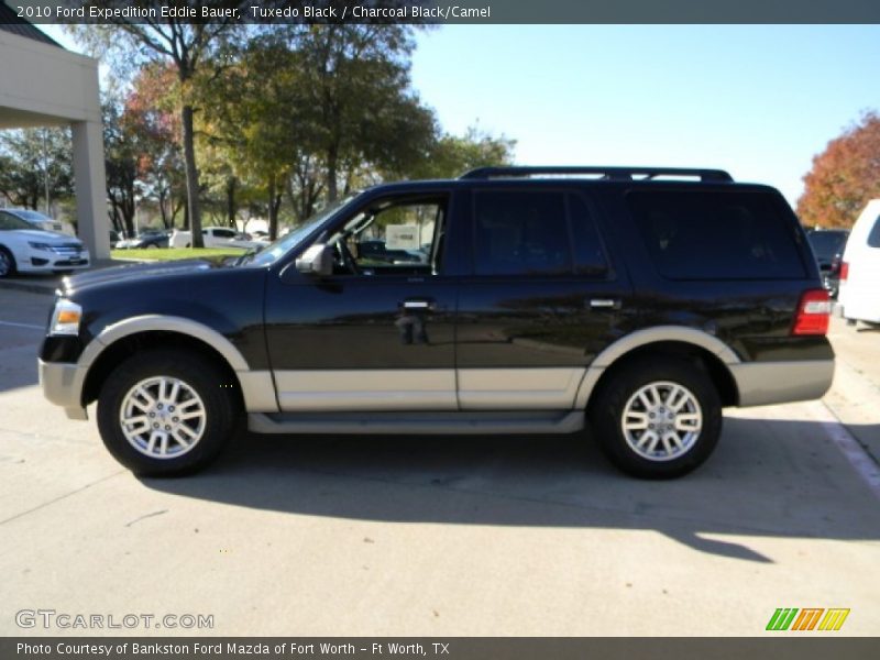 Tuxedo Black / Charcoal Black/Camel 2010 Ford Expedition Eddie Bauer