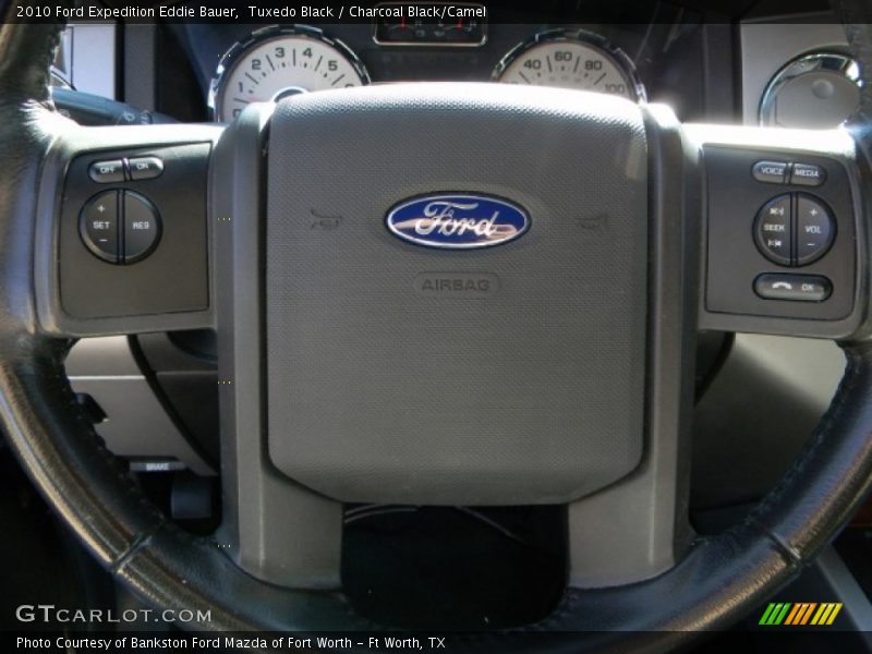Tuxedo Black / Charcoal Black/Camel 2010 Ford Expedition Eddie Bauer