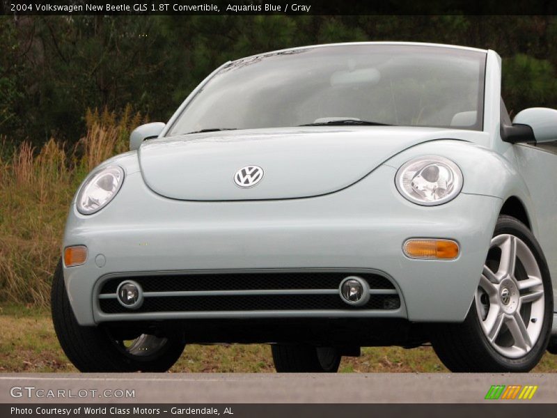Aquarius Blue / Gray 2004 Volkswagen New Beetle GLS 1.8T Convertible