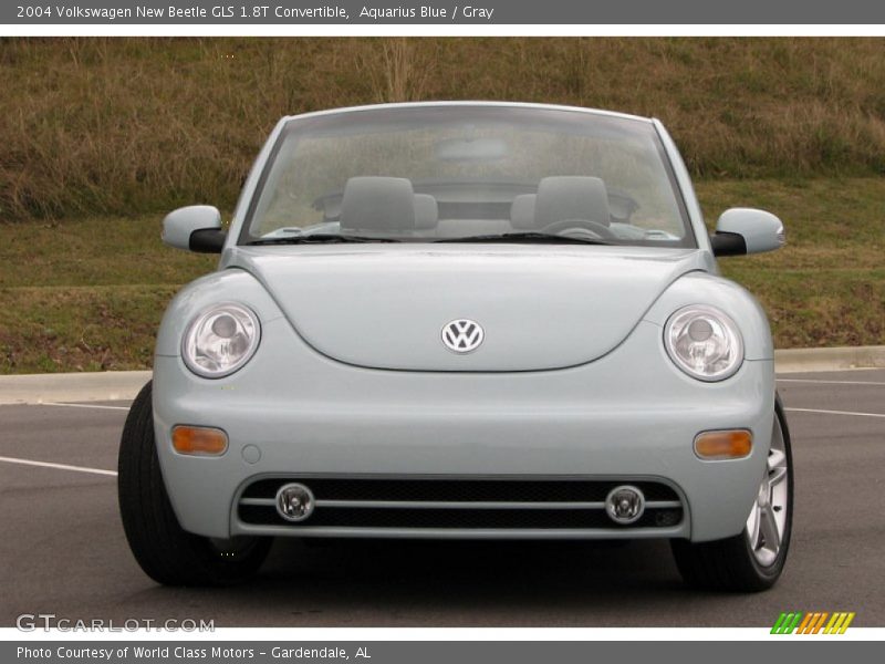 Aquarius Blue / Gray 2004 Volkswagen New Beetle GLS 1.8T Convertible