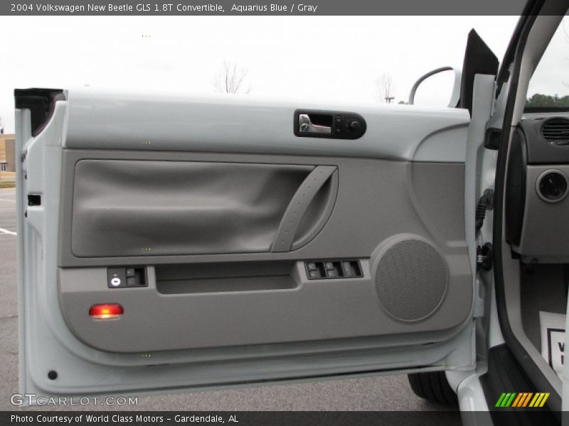Aquarius Blue / Gray 2004 Volkswagen New Beetle GLS 1.8T Convertible