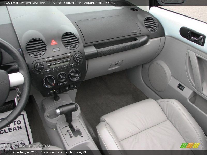 Aquarius Blue / Gray 2004 Volkswagen New Beetle GLS 1.8T Convertible