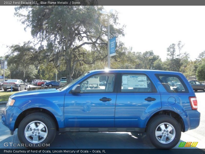 Blue Flame Metallic / Stone 2012 Ford Escape XLS