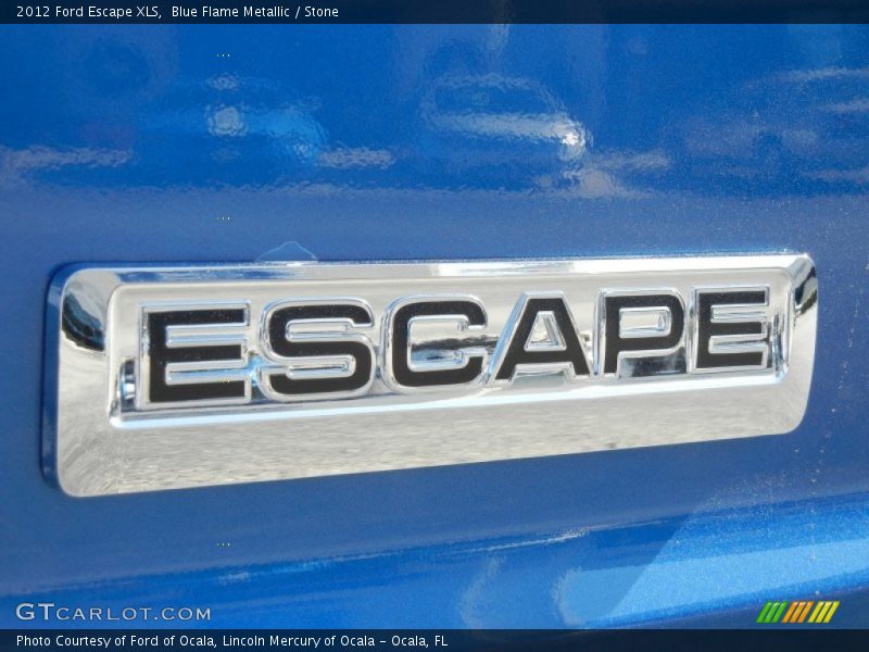 Blue Flame Metallic / Stone 2012 Ford Escape XLS