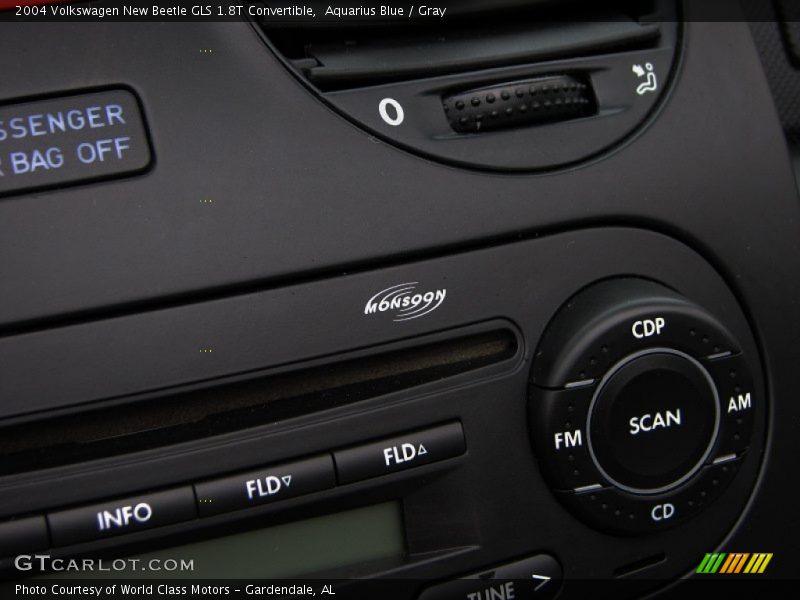 Aquarius Blue / Gray 2004 Volkswagen New Beetle GLS 1.8T Convertible
