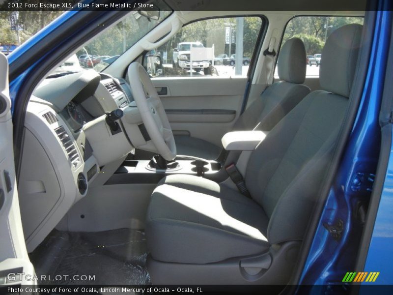 Blue Flame Metallic / Stone 2012 Ford Escape XLS