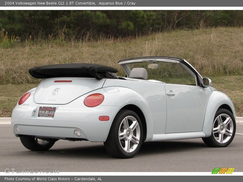 Aquarius Blue / Gray 2004 Volkswagen New Beetle GLS 1.8T Convertible