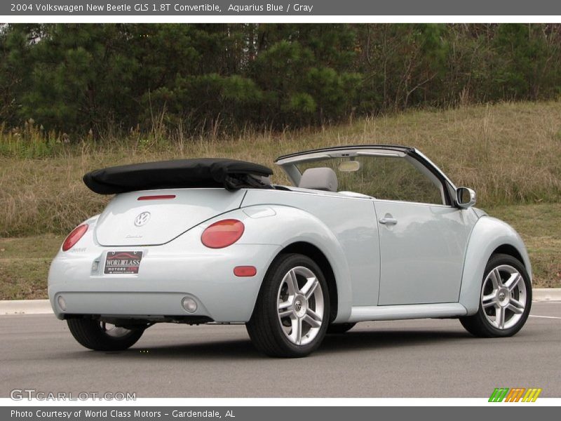 Aquarius Blue / Gray 2004 Volkswagen New Beetle GLS 1.8T Convertible
