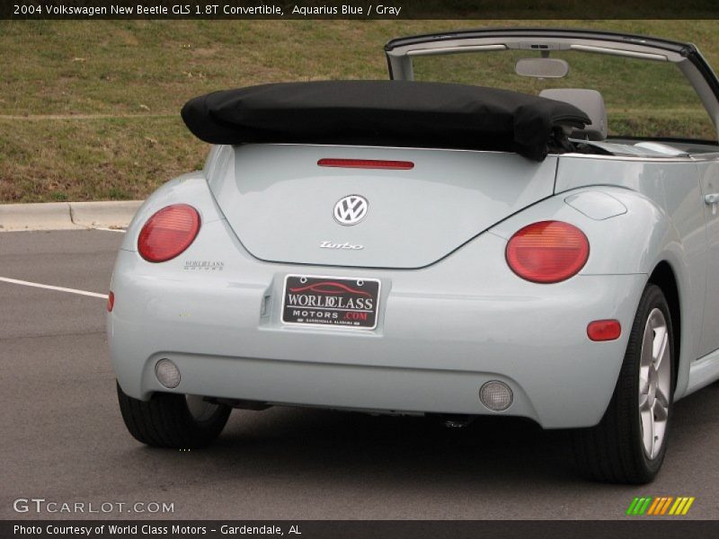 Aquarius Blue / Gray 2004 Volkswagen New Beetle GLS 1.8T Convertible