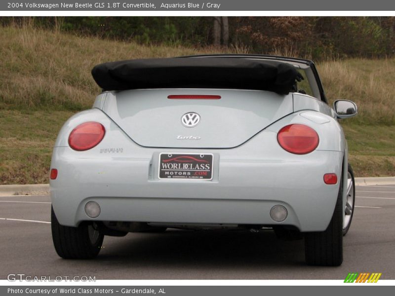 Aquarius Blue / Gray 2004 Volkswagen New Beetle GLS 1.8T Convertible