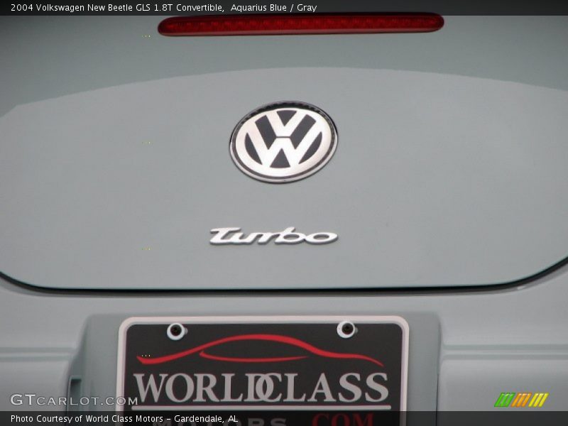 Aquarius Blue / Gray 2004 Volkswagen New Beetle GLS 1.8T Convertible