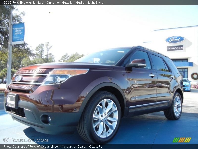 Cinnamon Metallic / Medium Light Stone 2012 Ford Explorer Limited